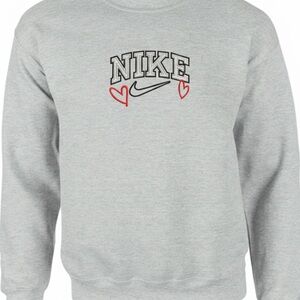 Nike Heart Valentines Day Embroidered sweater